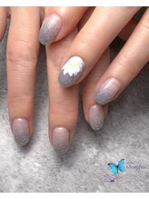 モルフォ 千駄ヶ谷(Morpho)/ラメグラデション＆蓮の花