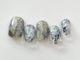 奥行き鉱物ネイル