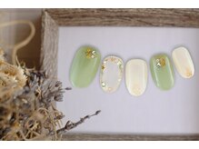 FASTNAIL松戸駅西口店【パラジェル/ジェルネイル専門/定額/マグネット/フットネイル】/マグネット　大理石【11307】