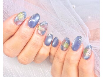 ブーケ(Bouquet)/ステンドグラス風ネイル◎