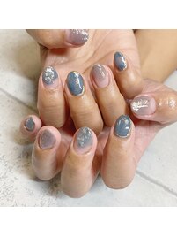 塗りかけネイル