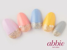 ネイルサロン アビー グランデュオ蒲田店(abbie)/カラフル根本ラメ ￥12485