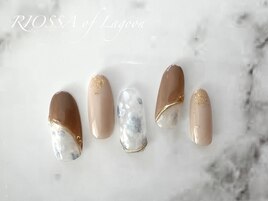 カジュアルフラワーネイル