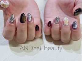 秋ネイル/ニュアンス/藤沢