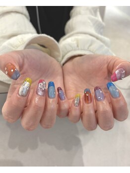 エヌーク バイ ブラウン(enurk by Brown)/カラフル★フレンチデザイン