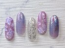 紫陽花ネイル