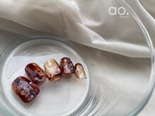 アオ 渋谷(ao.)/ボルドーニュアンスネイル