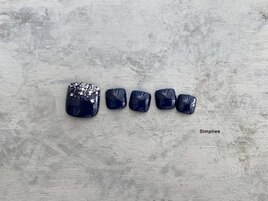 【フット】定額ワンカラーラメ