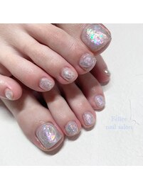 aurora foot nail♪
