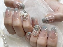 フィオレネイル(fiore nail)/チークリボンネイル