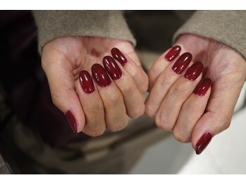 オンスカー(Onskar)/ワンカラー/ボルドー/大人ネイル