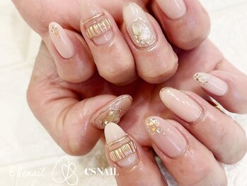 エルネイル 名古屋店(Ellenail)の写真/ずっと付け替えオフ無料★トレンドデザインがアート/長持ちコート込！大人可愛い上品系～華やかARTまでOK！