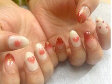 ムー(muu.)/ぷっくりハートネイル