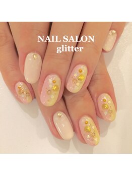 ネイルサロン グリッター(NAIL SALON glitter)/シェルネイル