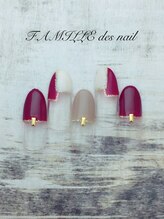 ファミーユ デ グラシュ ネイル(Famille des gracieux nail)/¥7500(税抜)