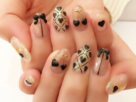 渋谷 安い 黒ハート