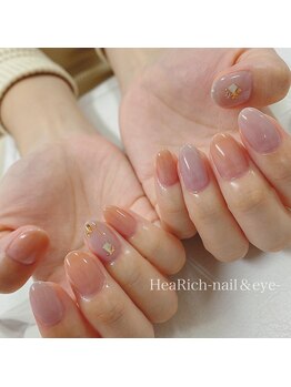 ハーリッチ ネイルアンドアイ(HeaRich)/アート2本コース+カラー追加