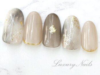 ラグジュアリーネイルズ カワグチ(Luxury Nails Kawaguchi)/大理石風*