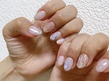 モグネイル(Mogunail)/バタフライネイル　水滴ネイル