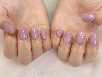 アルティノ ネイル ガーデン(altino nail garden)/ワンカラー×くすみカラー×秋