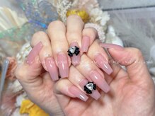 レアネイル 渋谷店(Le’a nail)/ワンカラー☆リボン