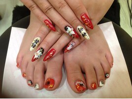 お祭りネイル