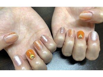 ミーナ バイ エム ウィッシュ(Mina by M.wish)/オレンジ☆アートネイル