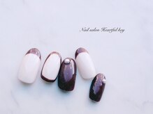 ネイルサロン ハートフルキー(Heartful key)/フレンチネイル¥9000