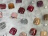 【オフ無料】【フット】トレンド新色×人気アート30種！！￥3,980