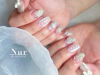 ヌア(Nur)の写真/【理想の指先を叶える実力派サロン！特別な日のネイルは当店にお任せ♪】華やかにお手元を彩りませんか？