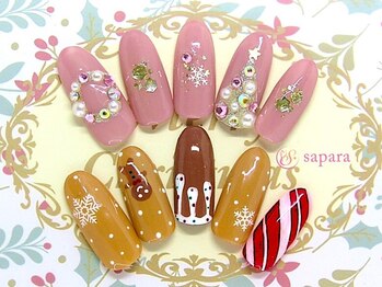 津田沼ネイルサロン サパラ(sapara)の写真/気持ちが高揚する指先を☆素早く丁寧に描かれるアートの数々に思わずため息が♪爪に優しいパラジェル使用◎