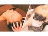 頭も顔も贅沢に★人気No.1★ 小顔矯正＋クリームヘッドスパ《100分》