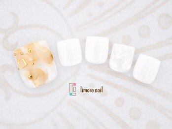 リモアネイル(limore nail)/【フット】大理石風☆