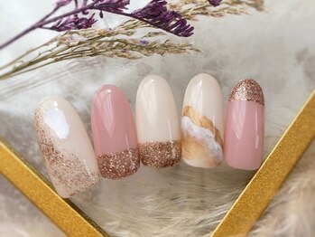 ブレス 天童店(BLESS)/ストレートラメフレンチに