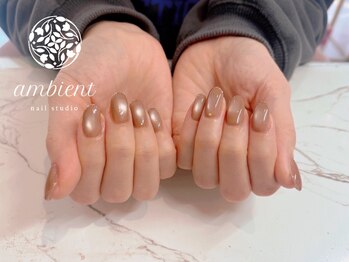 ネイルスタジオ アンビエント 表町店(Nail Studio ambient)/シンプルベージュマグネット