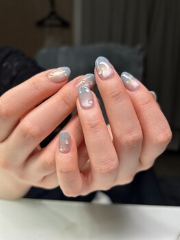 アクアマリン(AQUAMARINE)/梅雨ネイル