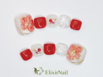 エリクサーネイル 池袋(Elixir Nail)/フット やり放題/クーポン使用
