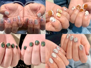 エリンカネイル バイ レシッド 武蔵小杉(erincanail by rcid)の写真/短い爪でもアートを楽しめる♪冬にピッタリのデザインを多数ご用意★お仕事や家事で爪を伸ばせない方にも◎