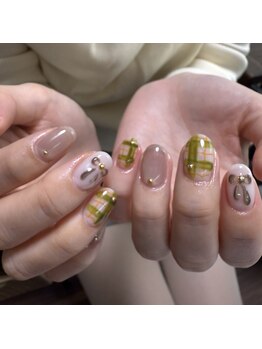 エスネイルサロン(S Nail Salon)/グリンチェックネイル