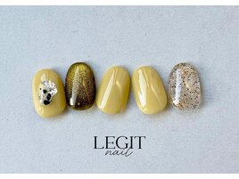 秋色マスタードネイル