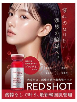 ビープロデュース 豊田店(B'PRODUCE)の写真/脂肪分解美容液レッドショットで二重あごをケア♪最新韓国肌管理で理想の輪郭形成を!