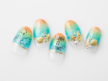 アートラウンジリハナ(Art Lounge Rihana)/かき氷カラーにこちゃんネイル★