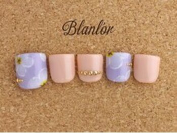 ブランロール 中目黒店(Blanl'or)/FOOT　パープル×フラワー