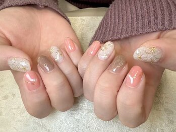 ナイスミーネイル(Nice Me Nail)/お花×ニュアンス