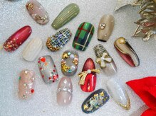 クリスマス、年末ネイルも承ります☆