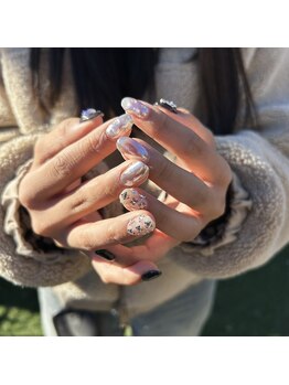 ブルーローズ(Blue rose)/ミラーネイル