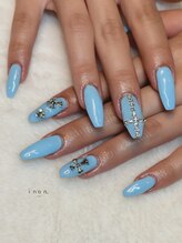 イノン ネイル(inon nail)/水色/クロス