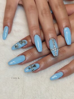 イノン ネイル(inon nail)/水色/クロス