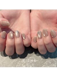 馴染みピンクブラウンマグネット