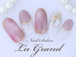 ふんわりピンク×天然石